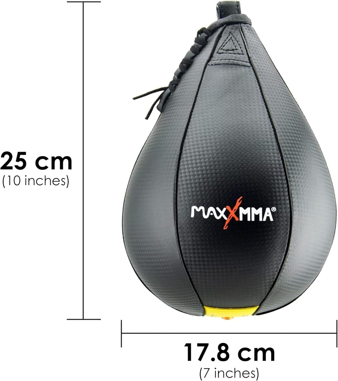 MaxxMMA Boxbirne, Speedball zum Aufhängen, Punching Ball, Boxing Speed Bag, Geschwindigkeit Ball Box