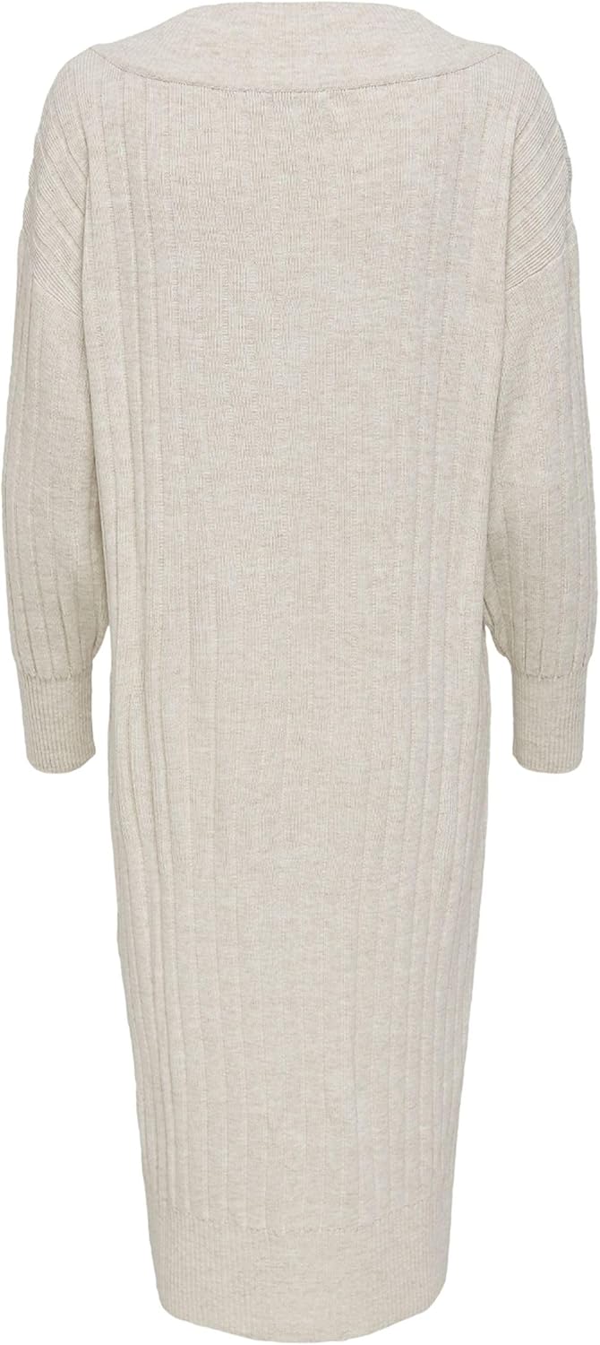 ONLY Female Strickkleid Onlnew Langes Kleid XS Pumice Stone 1, XS Pumice Stone 1