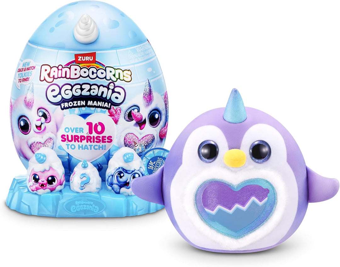 Rainbocorns Eggzania Frozencorn Mania (FROSTINE) von ZURU, Plüschspielzeug zum Sammeln für Mädchen a