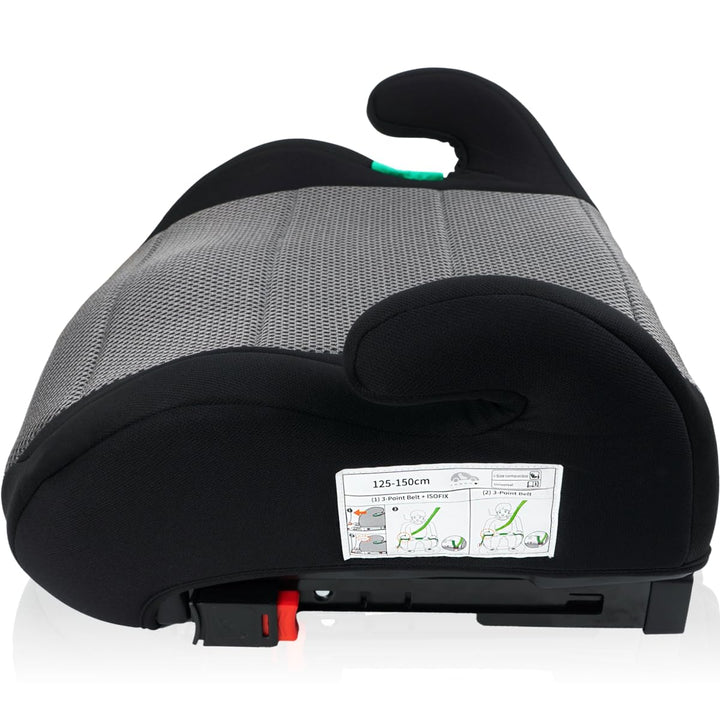 Sitzerhöhung mit ISOFIX Befestigungssystem i-Size Norm Kinder Auto Sitz 125 – 150 cm Körpergrösse EC