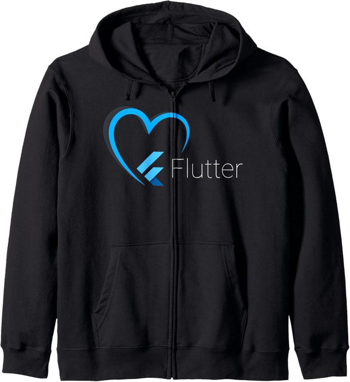 Ich liebe Flutter Kapuzenjacke