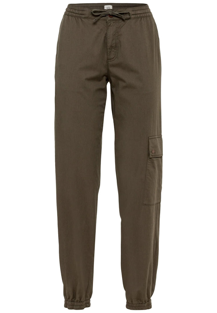 camel active Damen Loose fit Cargo mit Kordelzug 28W / 30L Grün, 28W / 30L Grün