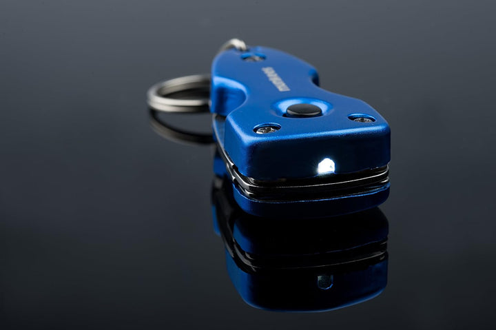 munkees Multi-Tool mit 6 Funktionen, LED, Schraubendreher, Flaschenöffner, Taschenmesser, Schlüssela