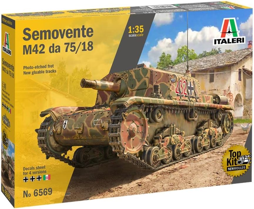 Italeri 6569S 1:35 Semovente M42 da 75/18 mm, Modellbau, Bausatz, Standmodellbau, Basteln, Hobby, Kl