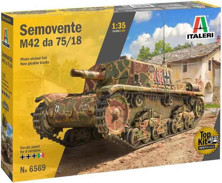 Italeri 6569S 1:35 Semovente M42 da 75/18 mm, Modellbau, Bausatz, Standmodellbau, Basteln, Hobby, Kl