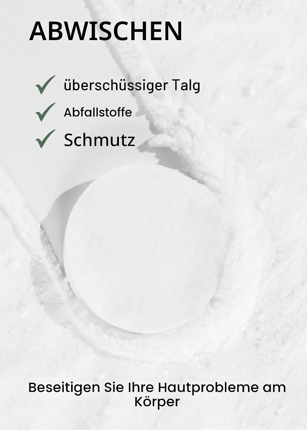 celimax One Step Body Brightening Pad Peeling-Pad Für Körper, Achselhöhlen, Knie & Ellbogen, Mit Grü