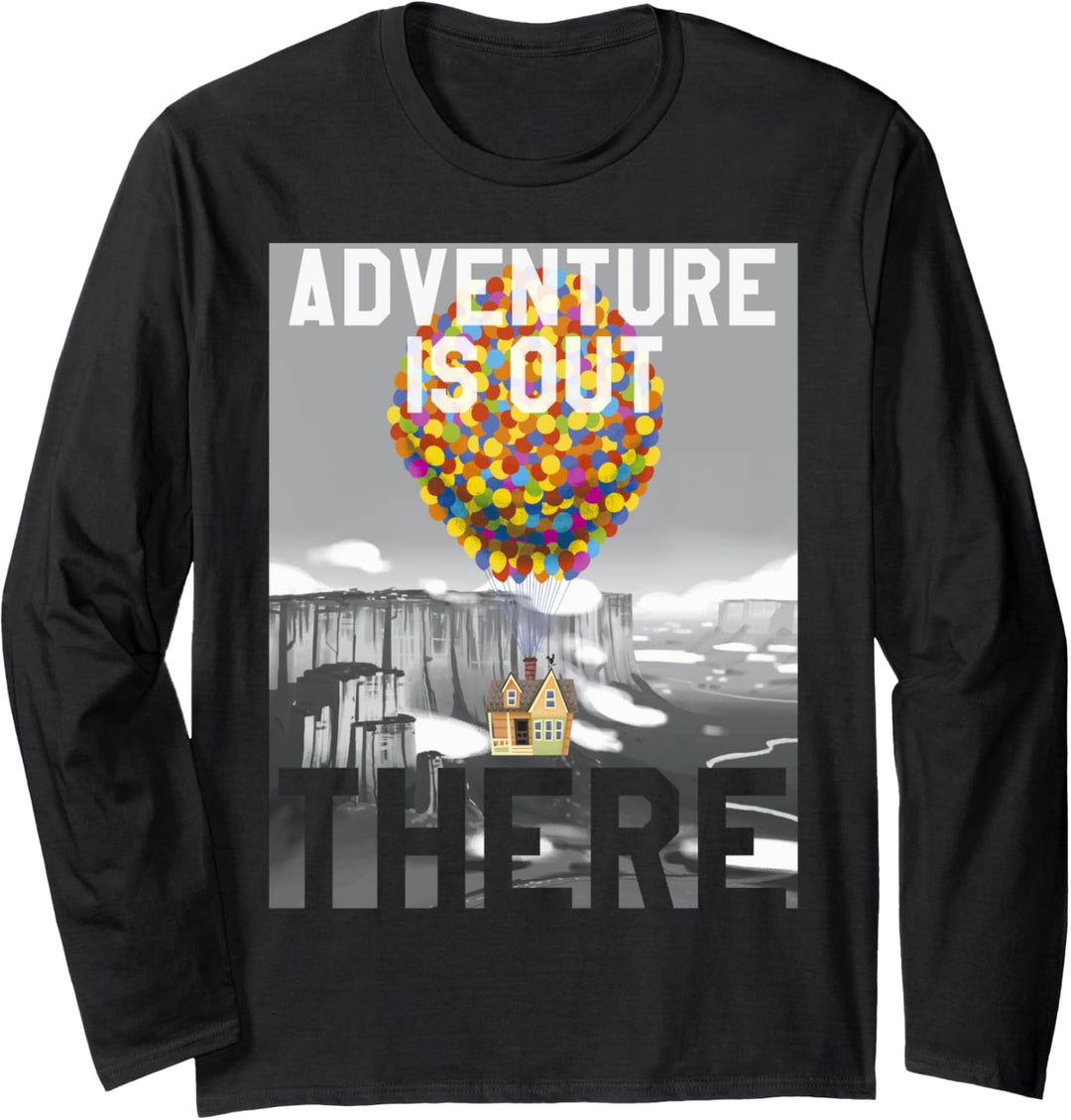 Disney Pixar Up Adventure Classic Poster Langarmshirt
