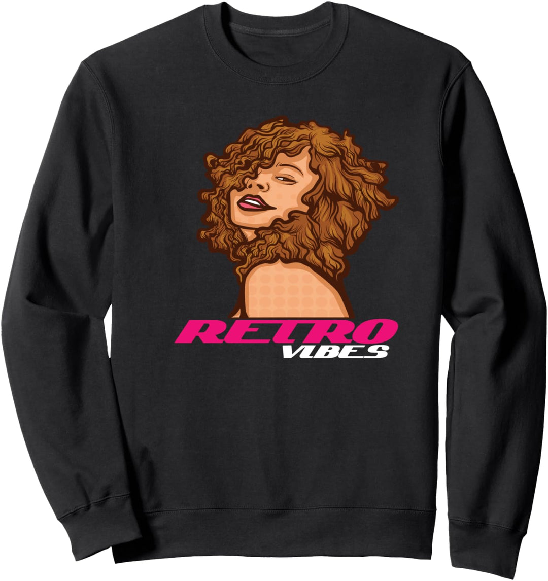 Damen Retro Afroamerikanisch Schwarz Frau Afro Sweatshirt