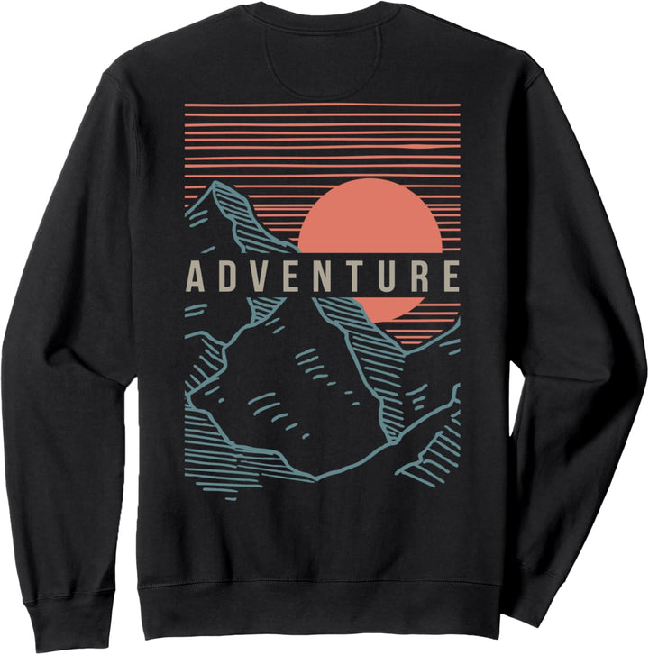 Adventure Square Lines Front Back Sweatshirt