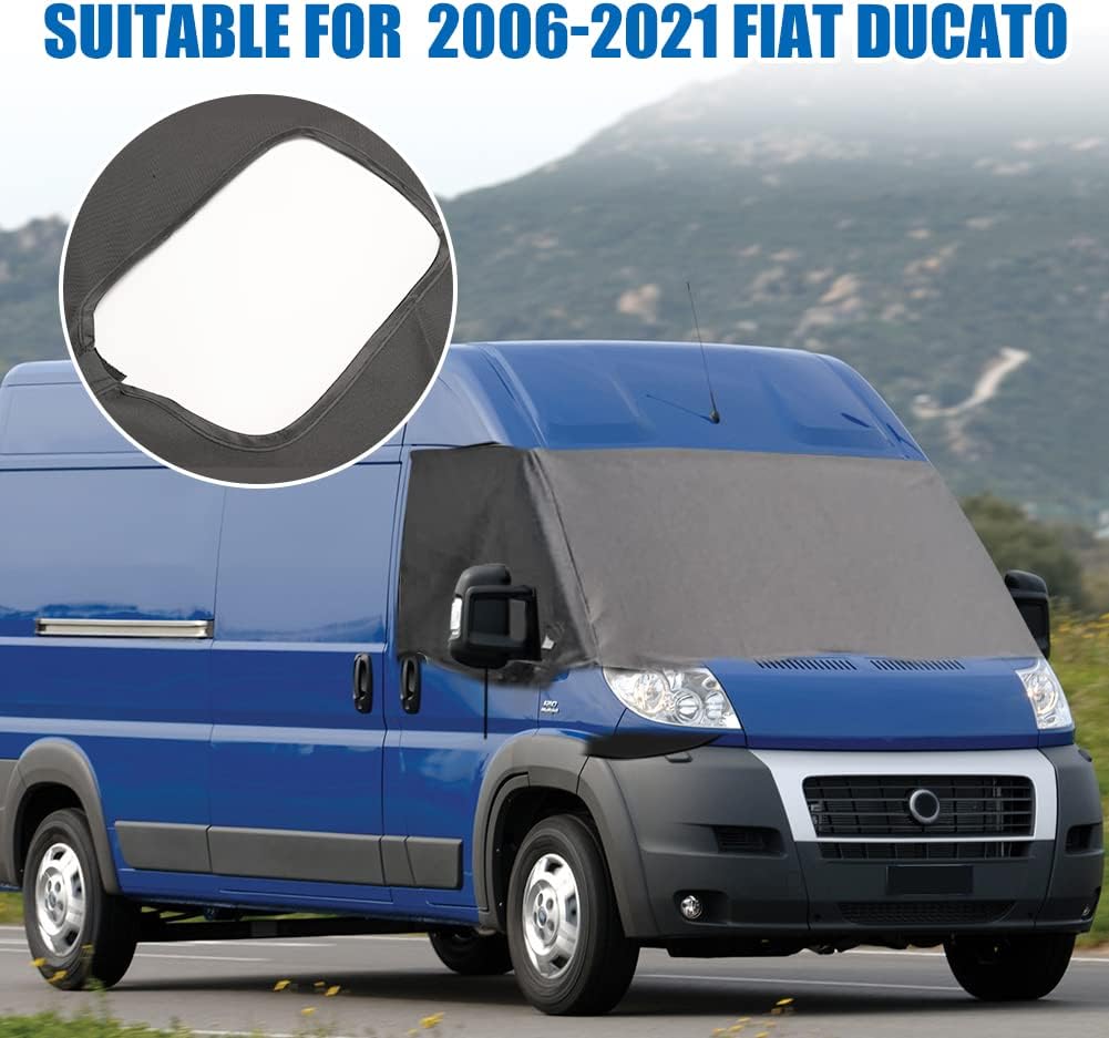 Frontscheiben Abdeckung Reisemobil passend für FIAT Ducato 2006–2014, Luxus Scheibenabdeckung Wohnmo