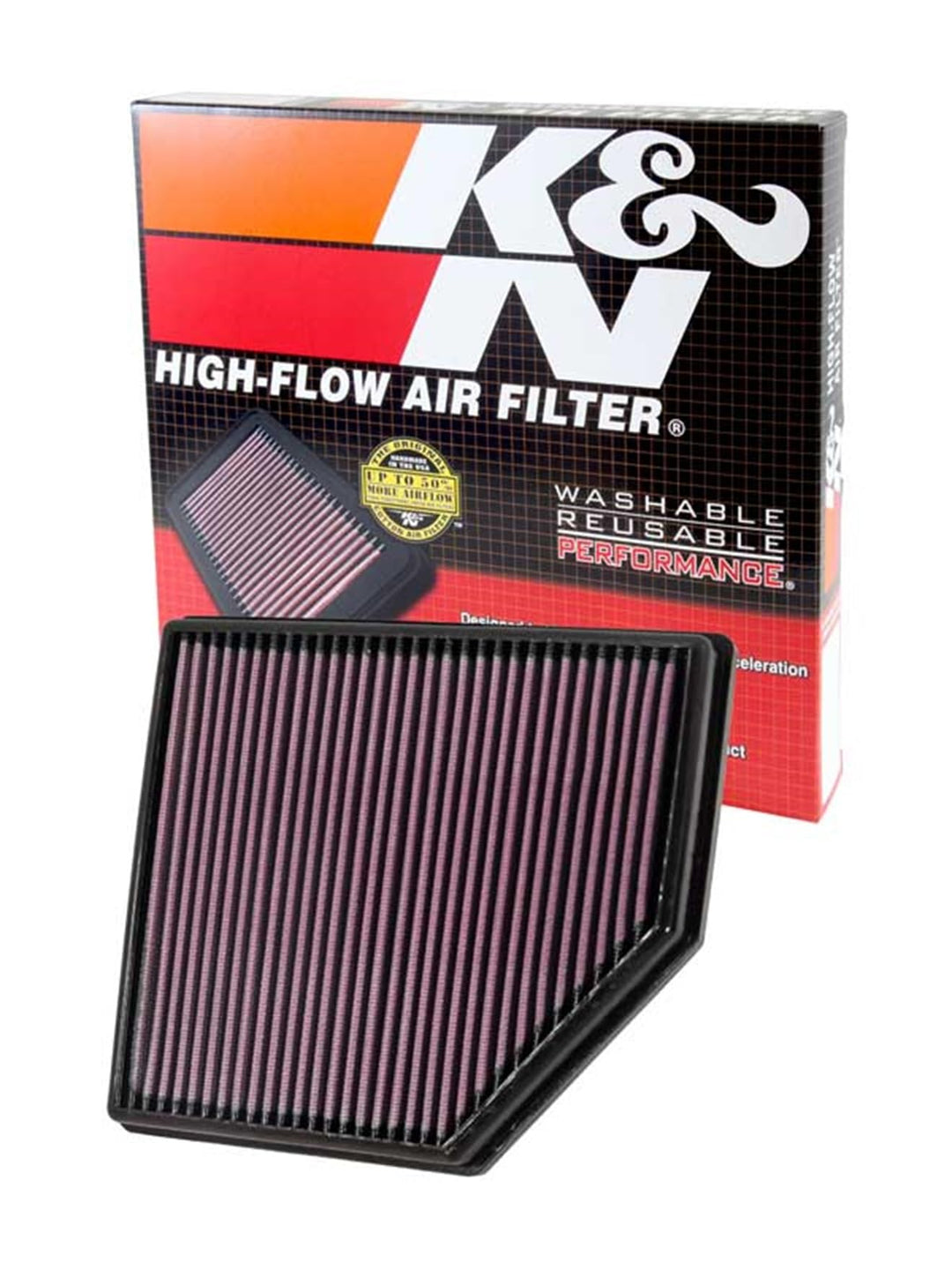 K&amp;N 33-2418 Motorluftfilter: Hochleistung, Prämie, Abwaschbar, Ersatzfilter,Erhöhte Leistung, 2006-2