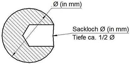 Edelstahlkugel, poliert - Massivkugel aus Edelstahl (V2A) glänzend (50/M8), 50/M8