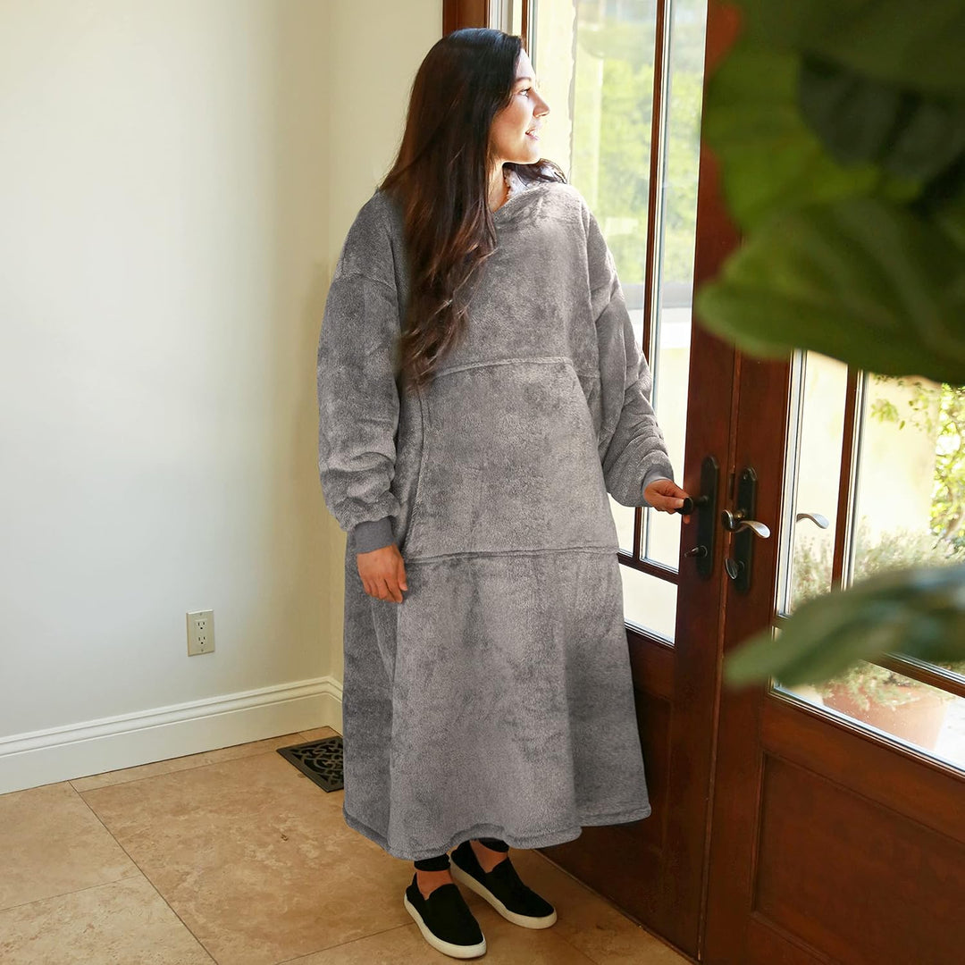 Kato Tirrinia Übergrosse Warme Hoodie Sweatshirt Decke, Weiche Flanell Damen Deckenpullover, Komfort