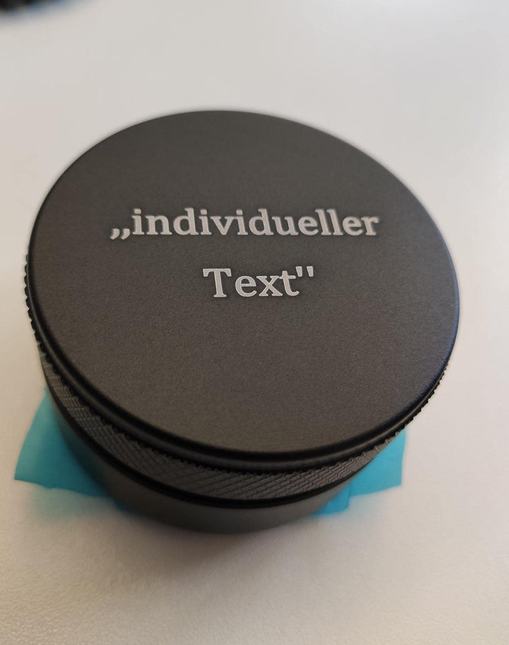 Barista Edition, Kaffeeverteiler mit Gravur, Ø 53 mm Base, H: 3,5 cm, Nivellierwerkzeug für Espresso