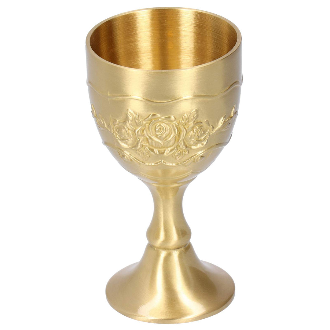 Vintage Bronze Weinbecher, Vintage handgemachte Messing König Royal Chalice geprägte Tasse für Geträ