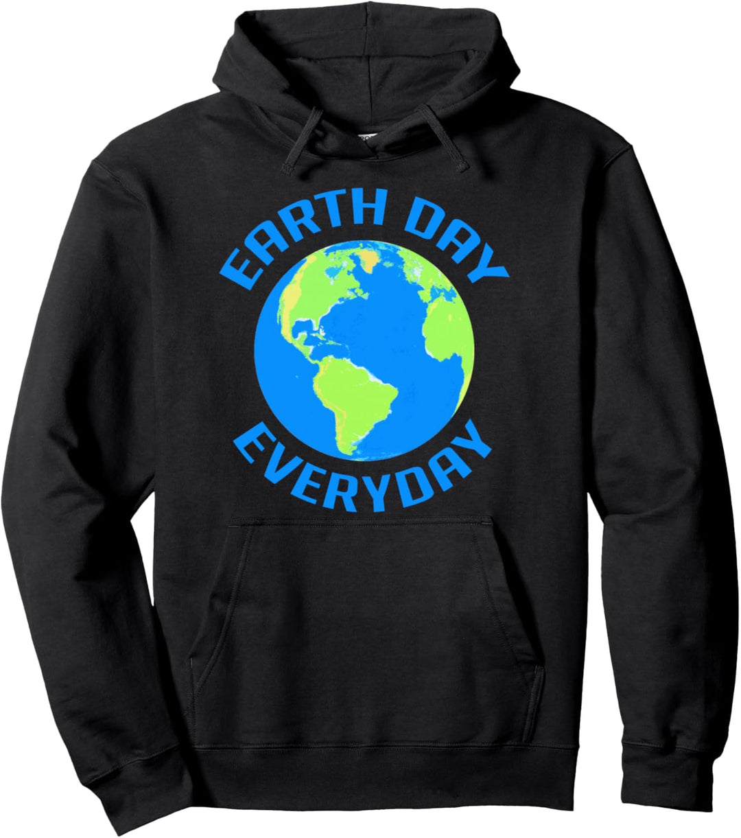 Erde Tag ist jeden Tag Umwelt retten den Planeten Globus Pullover Hoodie