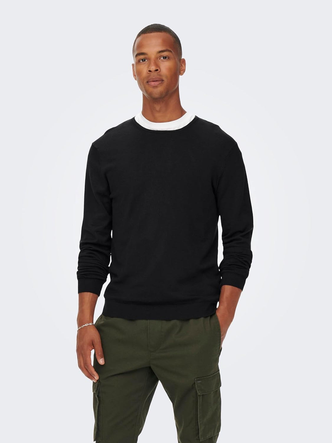 ONLY & SONS Male Strickpullover ONSWYLER Pullover XS Black/, XS Black/