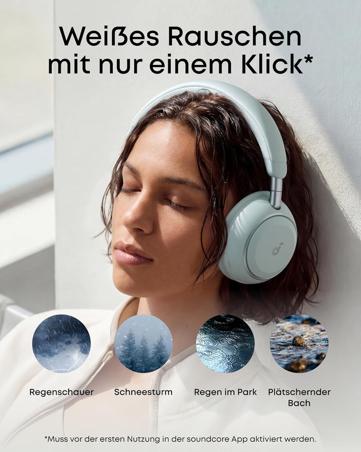 soundcore Space 2 by Anker, Noise Cancelling Kopfhörer, bequem, 50h Akku, LDAC Hi-Res Wireless Audio