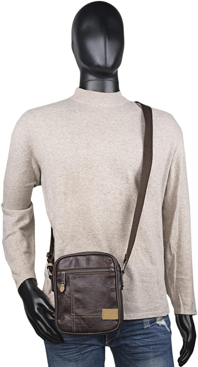 Lois - Umhängetasche Herren Klein mit verstellbarem riemen - Herren Umhängetasche Klein hergestellt