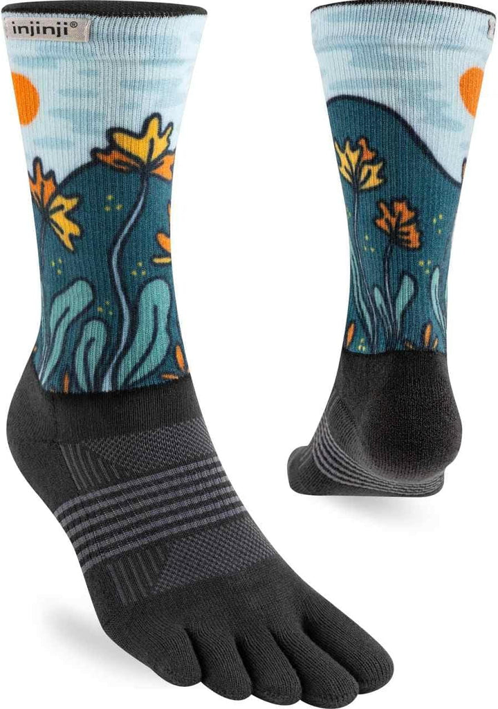 Injinji Zehensocken ARTIST DESIGNED WOMEN'S MINI-CREW POPPY M/L