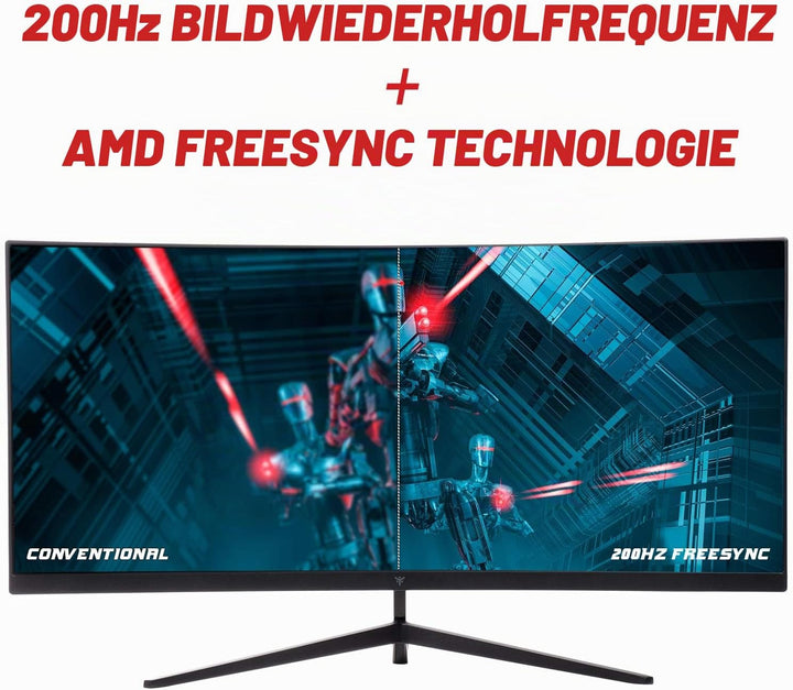iTek Monitor GGC - 30" Curved R1800, WFHD 2560x1080 UltraWide, VA, 200Hz, 21:9, 1ms MPRT, 3xHDMI, DP