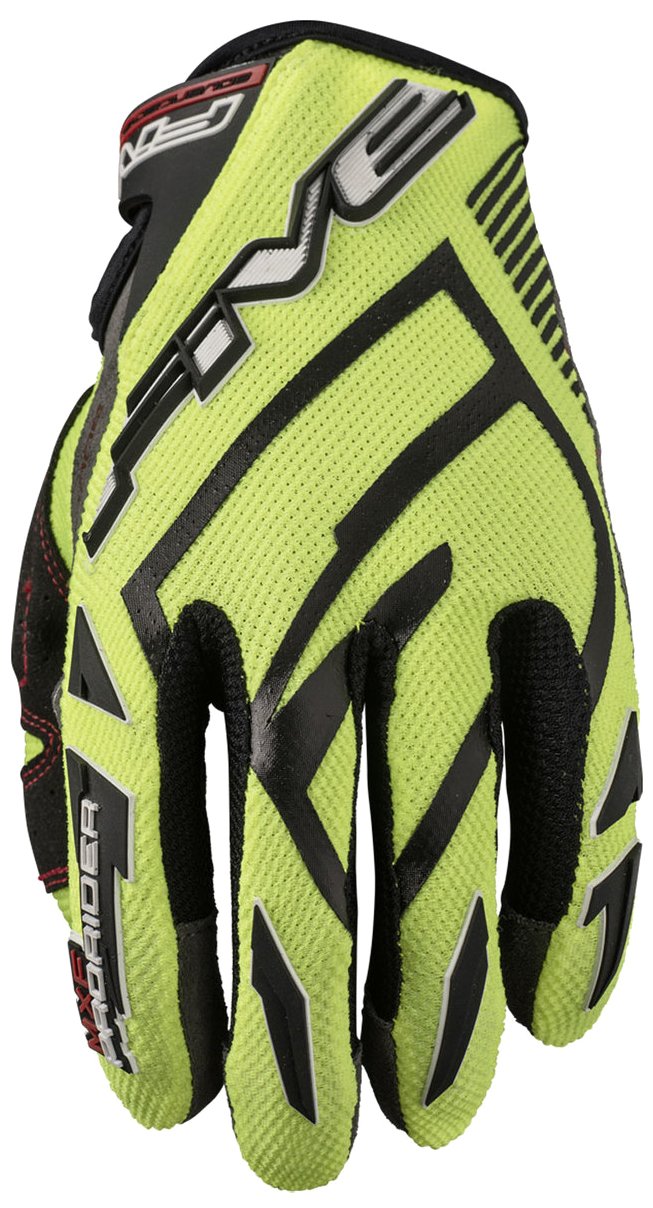 FIVE Gants Moto Femme RS4 Erwachsene Handschuhe (schwarz) Grösse 13 S FLUO YELLOW, S FLUO YELLOW