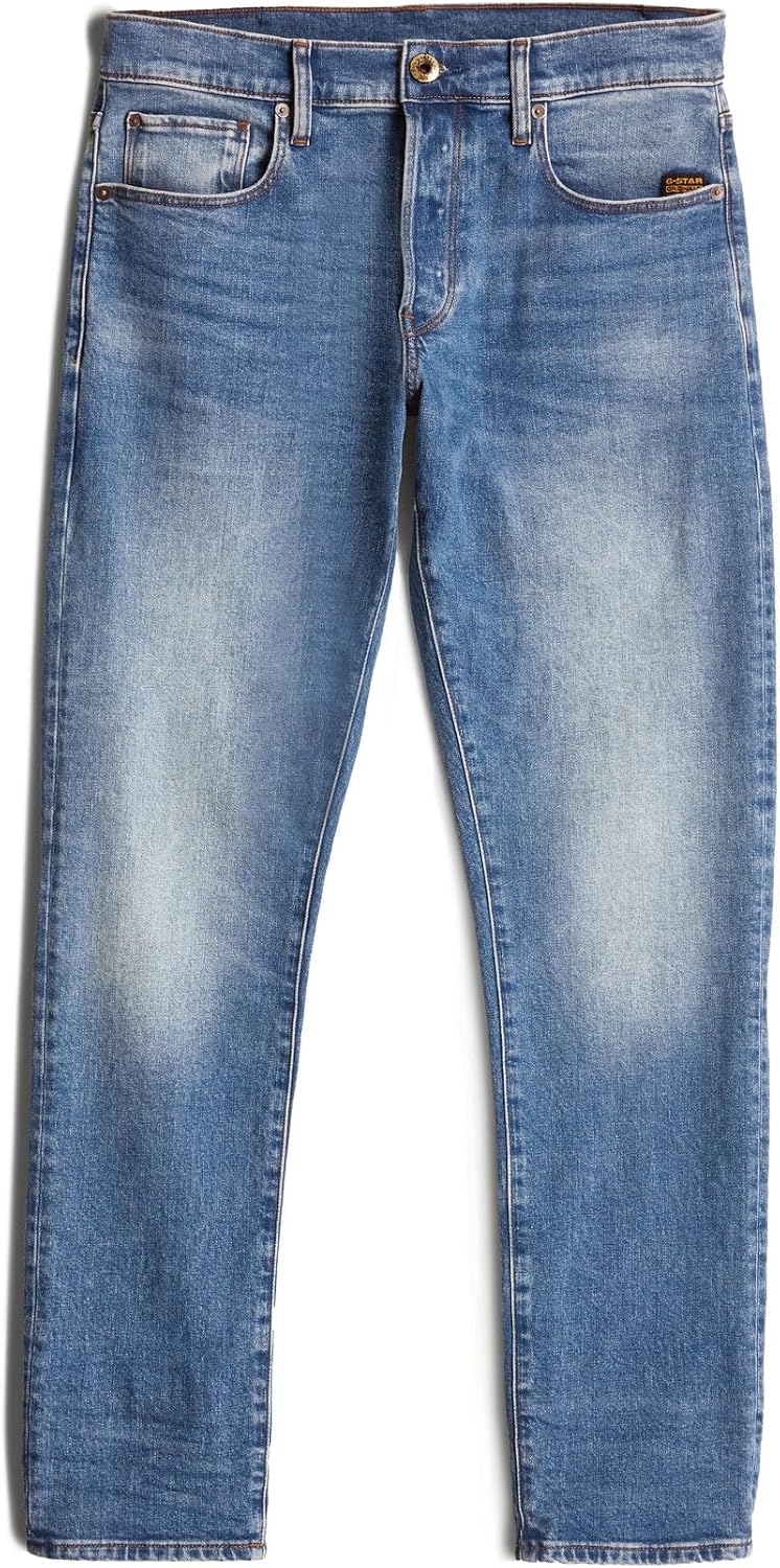 G-STAR RAW Herren 3301 Tapered Jeans 32W / 30L Blau (Worn in Azure 51003-b631-a795), 32W / 30L Blau