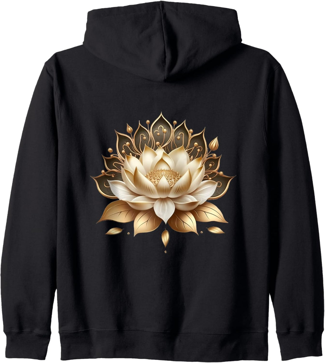Lotusblume Buddhismus spirituelles Symbol Yoga Namaste Natur Kapuzenjacke