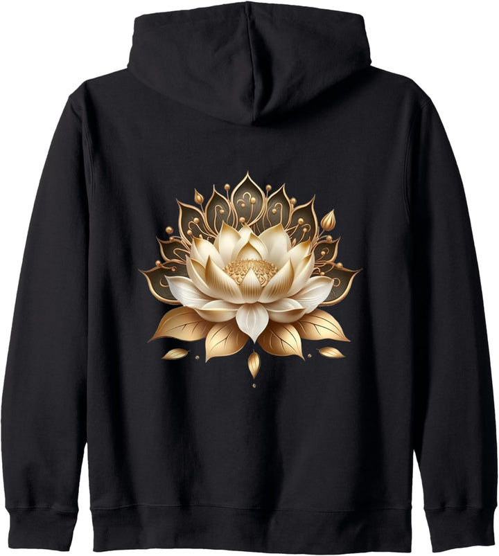 Lotusblume Buddhismus spirituelles Symbol Yoga Namaste Natur Kapuzenjacke