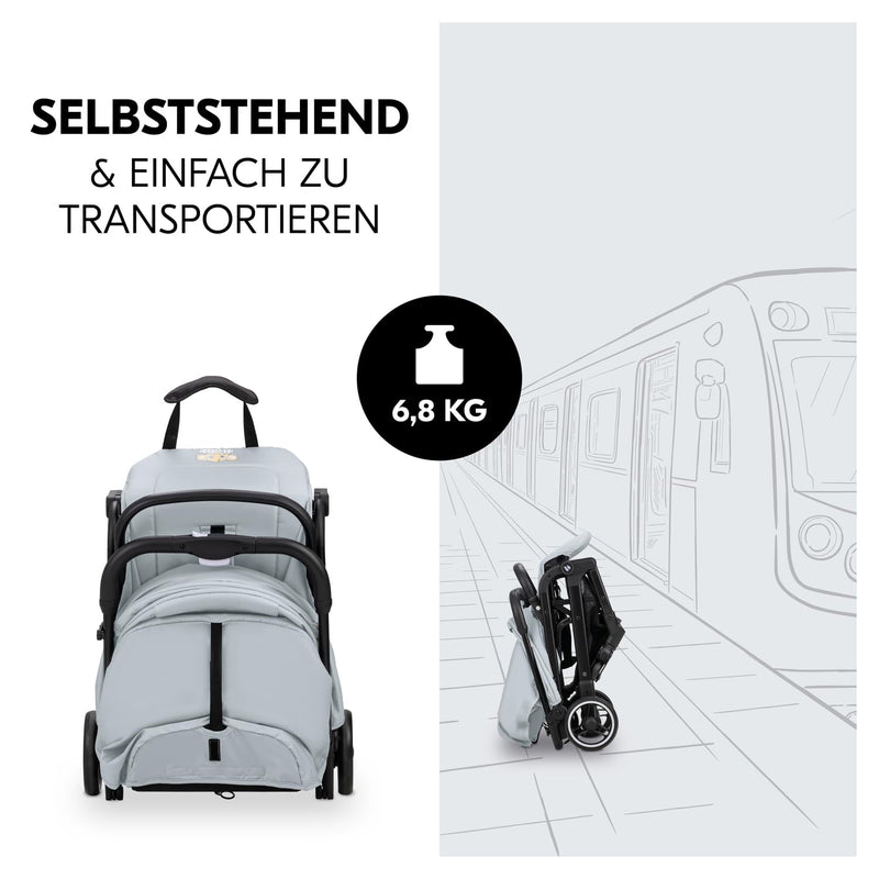 hauck Reise Buggy Travel N Care für Kinder ab Geburt bis 22 kg mit Liegefunktion, Ultraleicht - 6,9