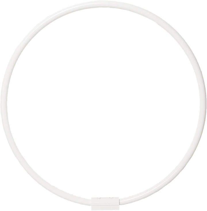 Ekershop ALU RINGSTANGE Weiss RUND Ø 80 cm DUSCHVORHANGSTANGE WINKELSTANGE FÜR