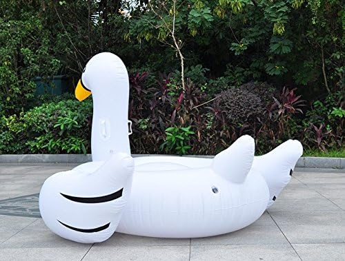 BUSDUGA - Riesiger aufblasbarer Schwan, die Badeinsel die auffällt - 190x190x130cm - DER Hingucker ü
