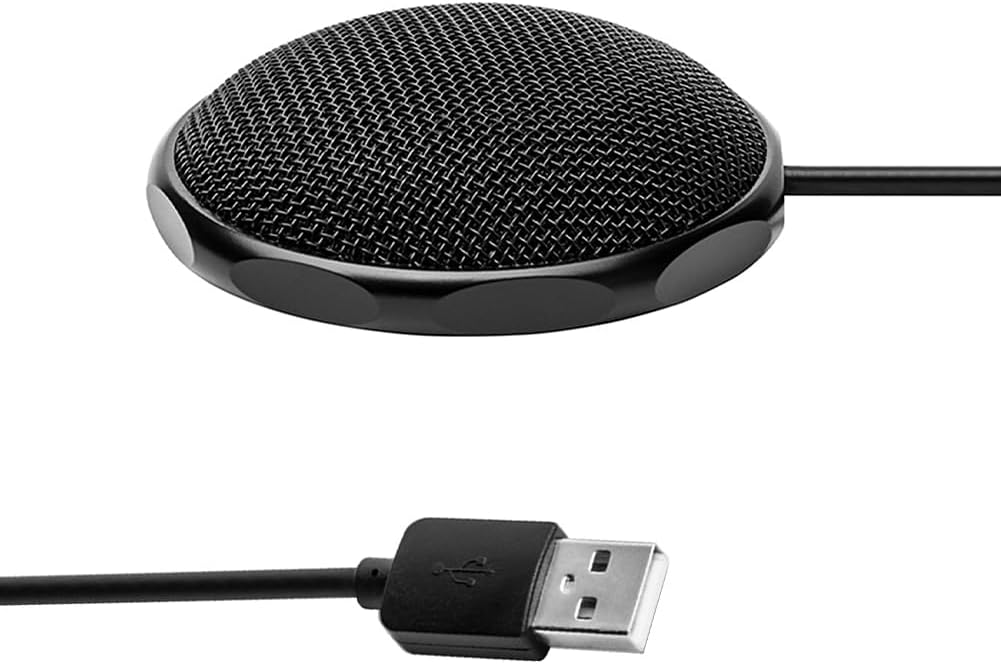 USB Konferenzmikrofon, USB Mikrofon, 360° Omnidirektionales Kondensatormikrofon Mini Spielmikrofon M