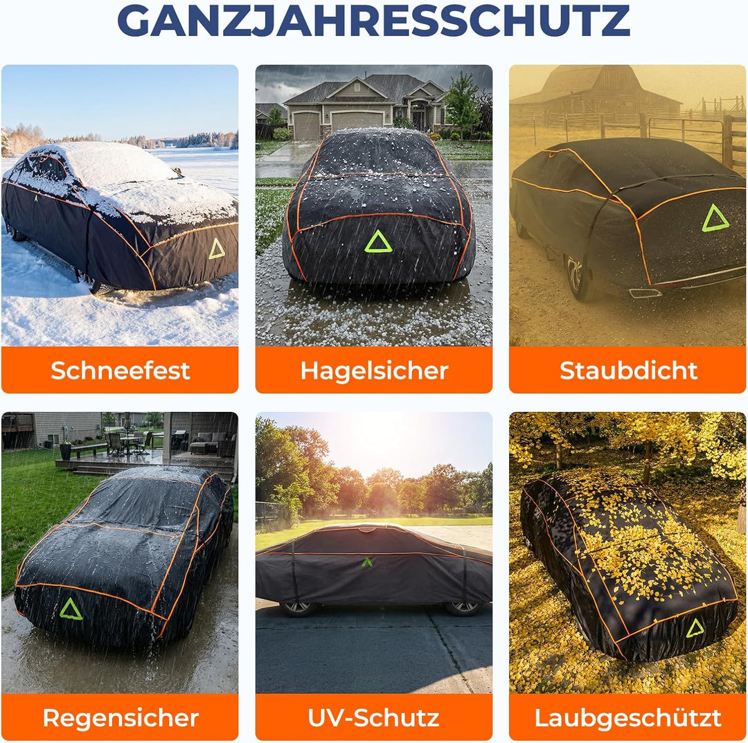 Hagelschutzplane Auto, Wasserdichter Verdickter Hagelschutz Auto Autoabdeckung Hagelschutz PKW Hagel