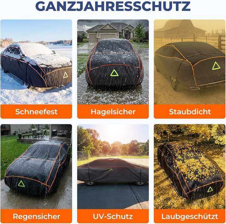 Hagelschutzplane Auto, Wasserdichter Verdickter Hagelschutz Auto Autoabdeckung Hagelschutz PKW Hagel