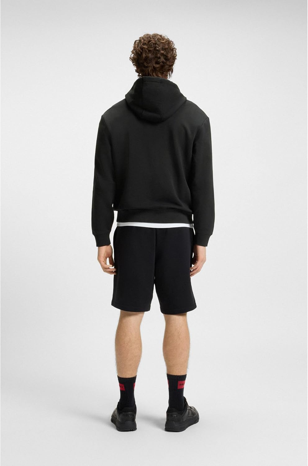 HUGO Herren Dapo Hoodie aus Baumwoll-Terry mit Kontrast-Logo XS Black1, XS Black1