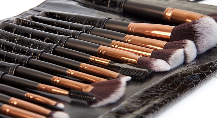 Rio professionelles Kosmetik Make Up Pinsel Set, 24 Teile.