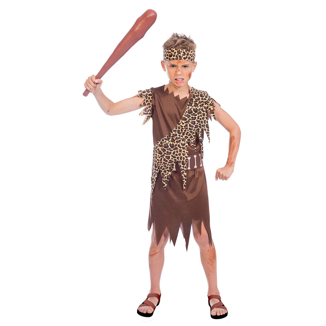 (PKT) (9904443) Child Boys Cave Boy Costume (4-6yr) - Grp1 - Brand: amscan