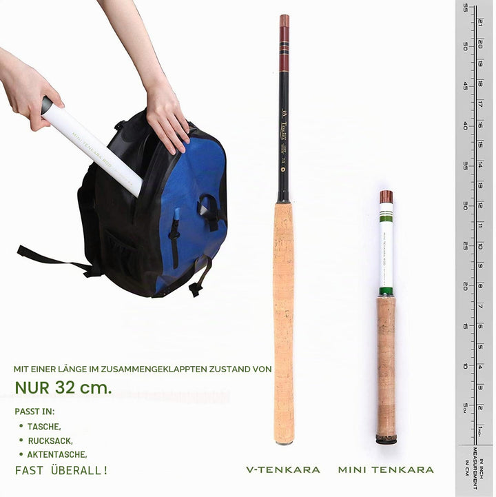 MAXIMUMCATCH Mini Tenkara Ruten 285/360CM Teleskopierbare Carbon Tenkara Rute 6:4/7:3Aktion 12FT