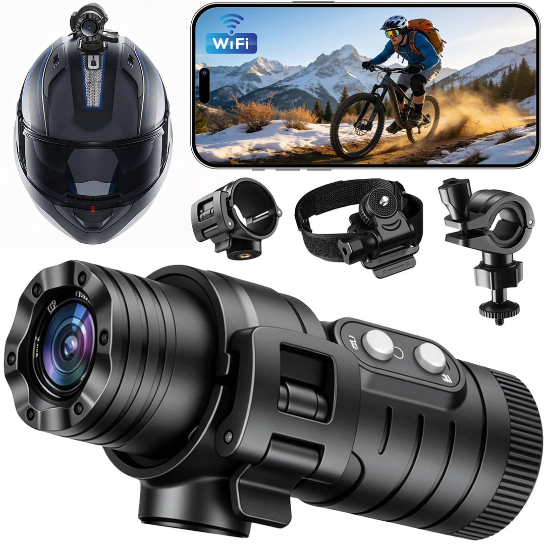 Zeerkeer Action Cam Mini Helmkamera Outdoor-Rekorder wasserdicht Mini Action Videokamera HD 1080p Mo