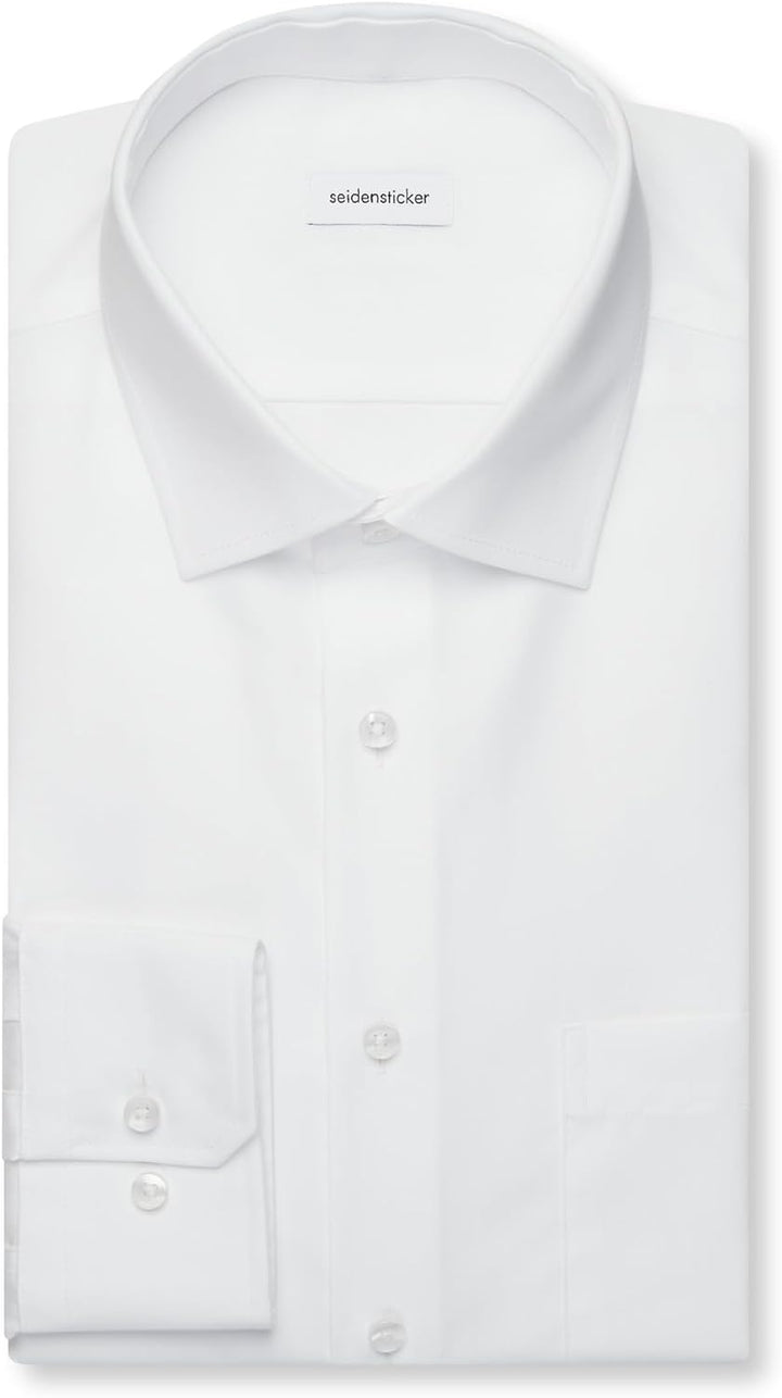 Seidensticker Herren Business-Hemd - Regular Fit - Bügelfrei - Kent-Kragen - extra Langer Arm - 100%