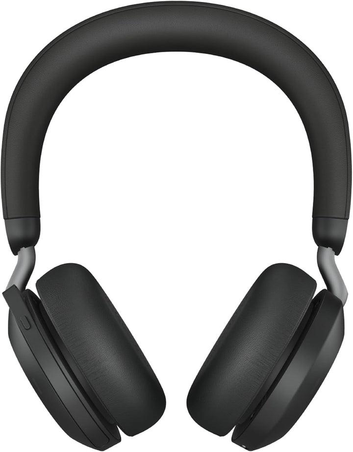 Jabra Evolve2 75 Wireless PC Headset with 8-Microphone Technology - Dual Foam Stereo Headphones with