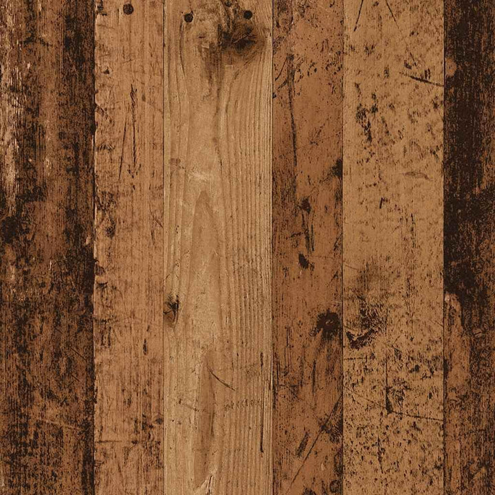 vidaXL Schrank mit Rollen Altholz-Optik 33x38x60 cm Holzwerkstoff, Sideboard, Wohnzimmerschrank, Sch