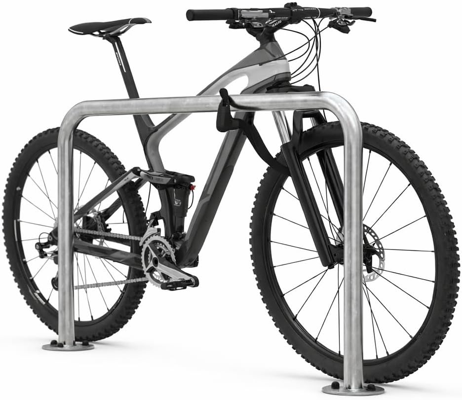 Anlehnbügel 9130 | 1500mm | Fahrradständer für 2 Fahrräder | zum Einbetonieren | Anlehnbügel Anlehnp