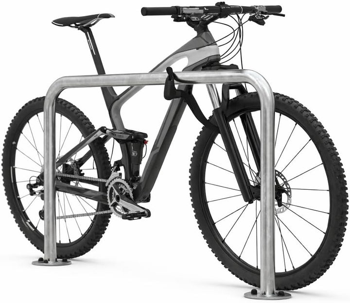 Anlehnbügel 9130 | 1500mm | Fahrradständer für 2 Fahrräder | zum Einbetonieren | Anlehnbügel Anlehnp