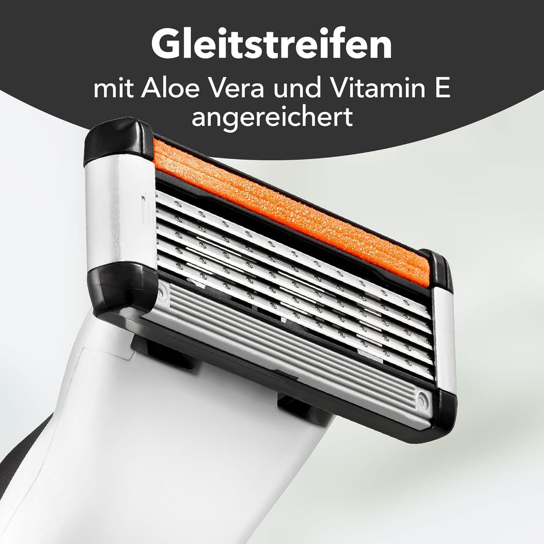 BIC Hybrid 5 Flex Rasierer Herren, Nassrasierer mit 10 Wechselklingen mit je 5 Klingen, mit Aloe Ver