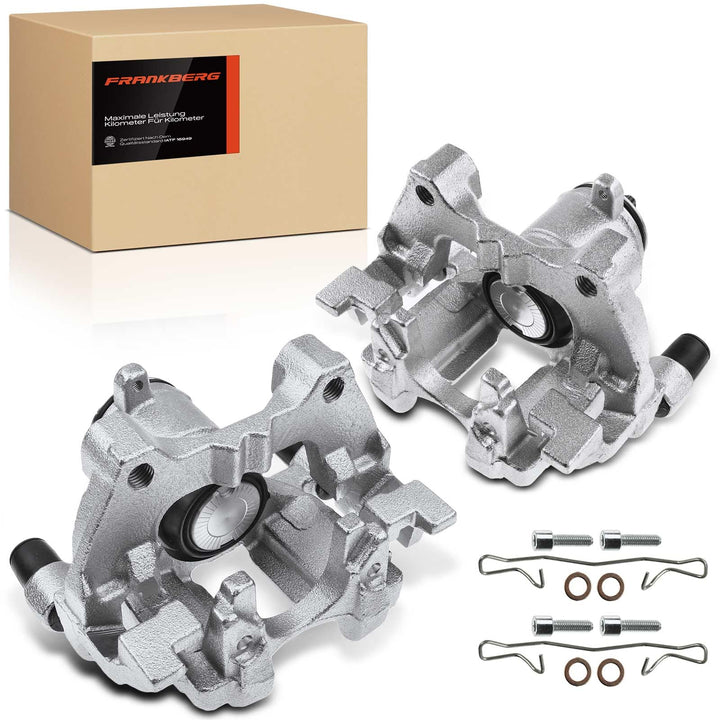 Frankberg 2x Bremssattel Bremszange mit Halter Hinten Links Rechts Kompatibel mit A3 8V1 8VK 2012-20