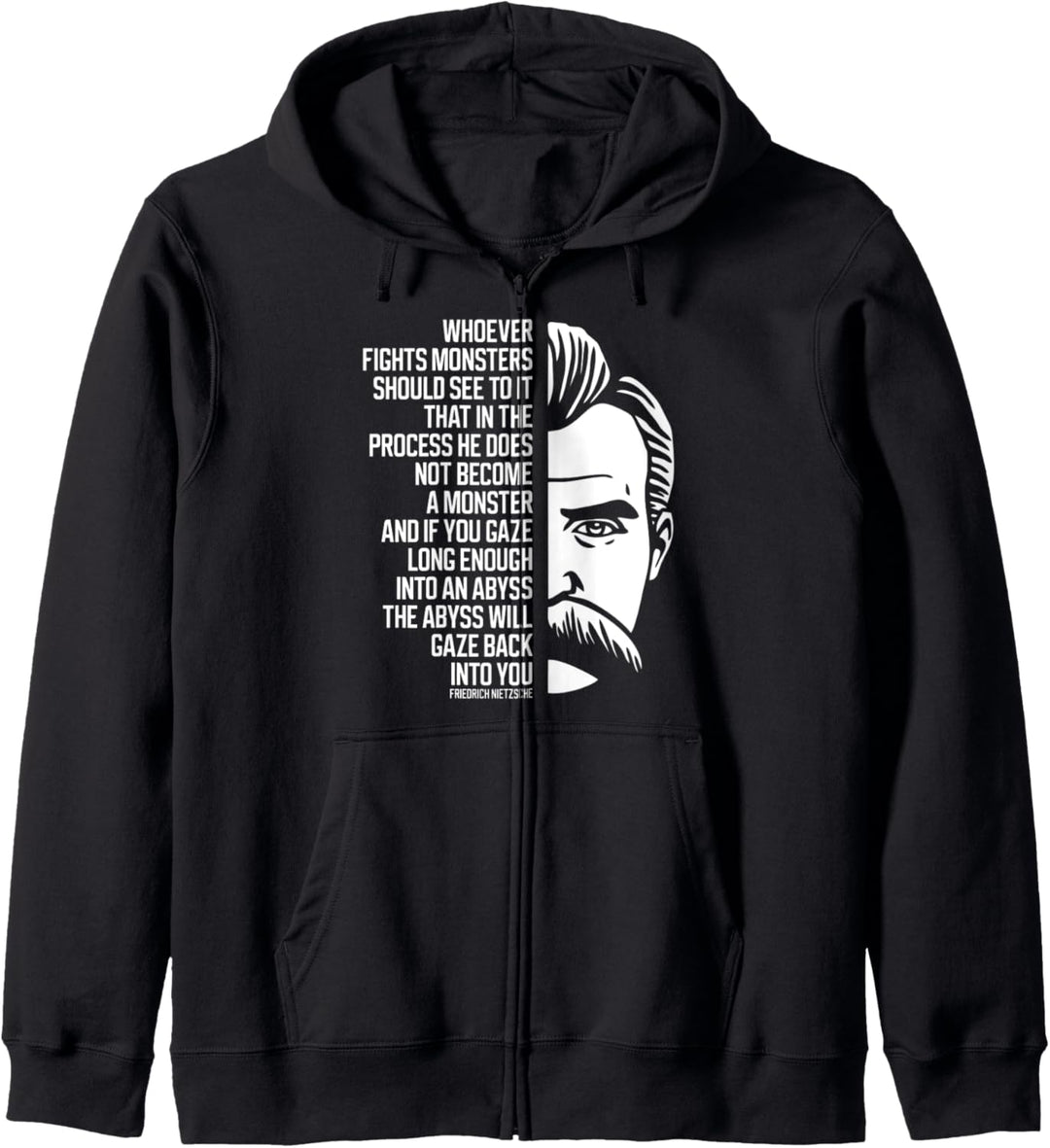 Nietzsche Spruch Philosophie T-Shirt Geschenk Kapuzenjacke