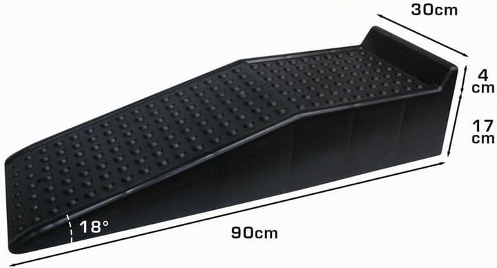 AUTO-STYLE Kunststoff Auffahrrampen - Schwarz - Satz à 2 Stück (Höhe 17cm)