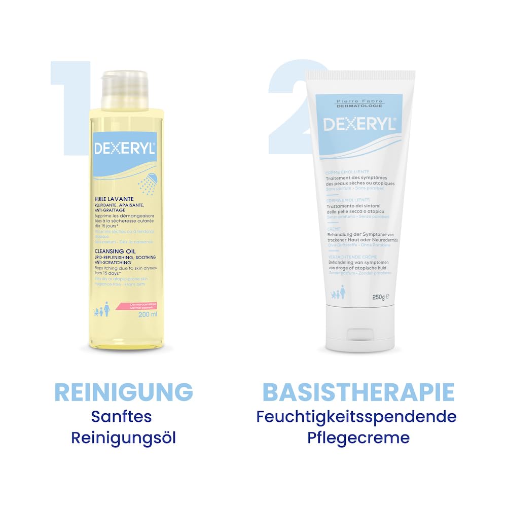 DEXERYL Pflegecreme bei trockener Haut & atopischer Dermatitis, 250 ml